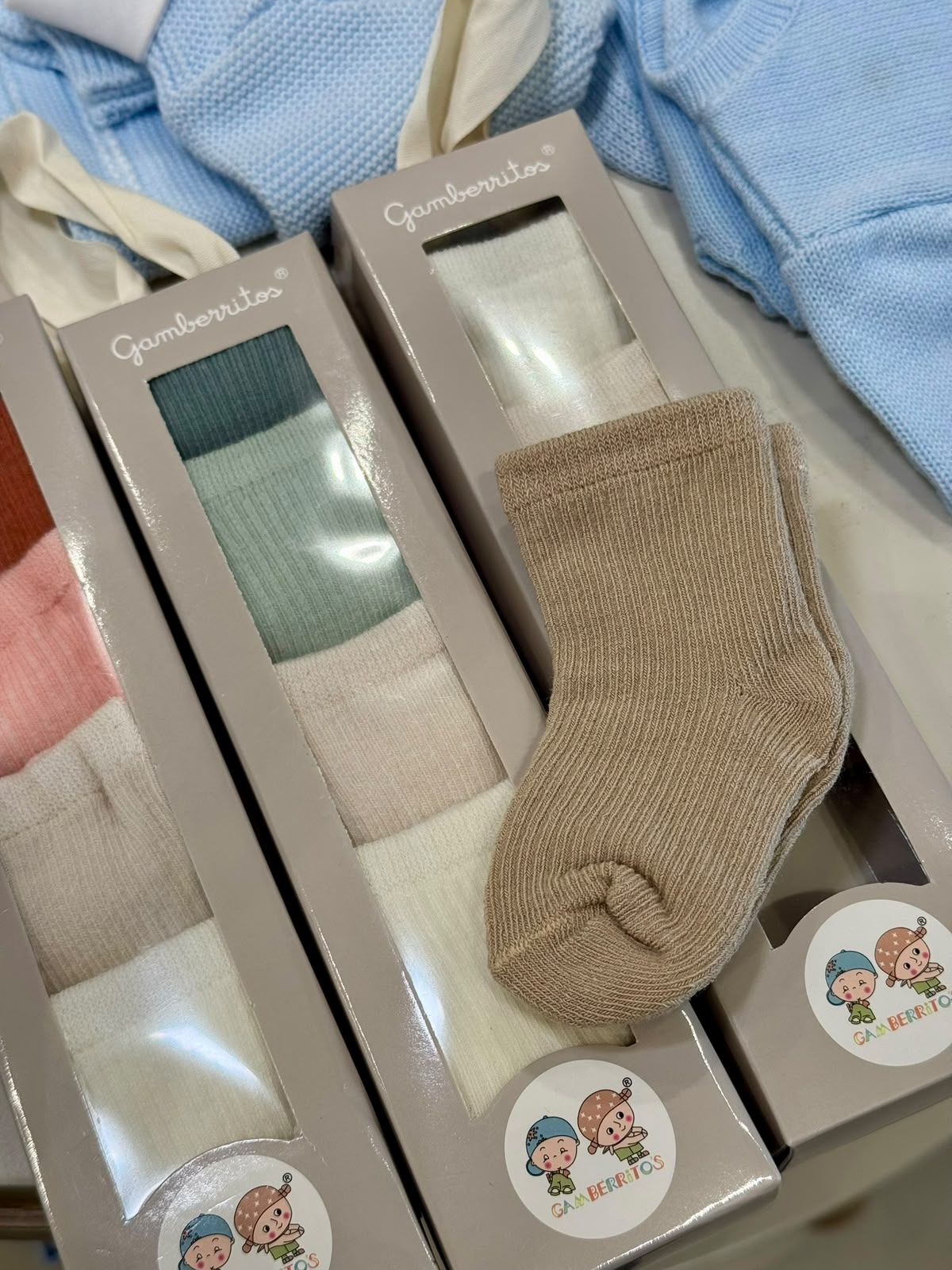 PACK CALCETINES 4 PIEZAS BEIGE