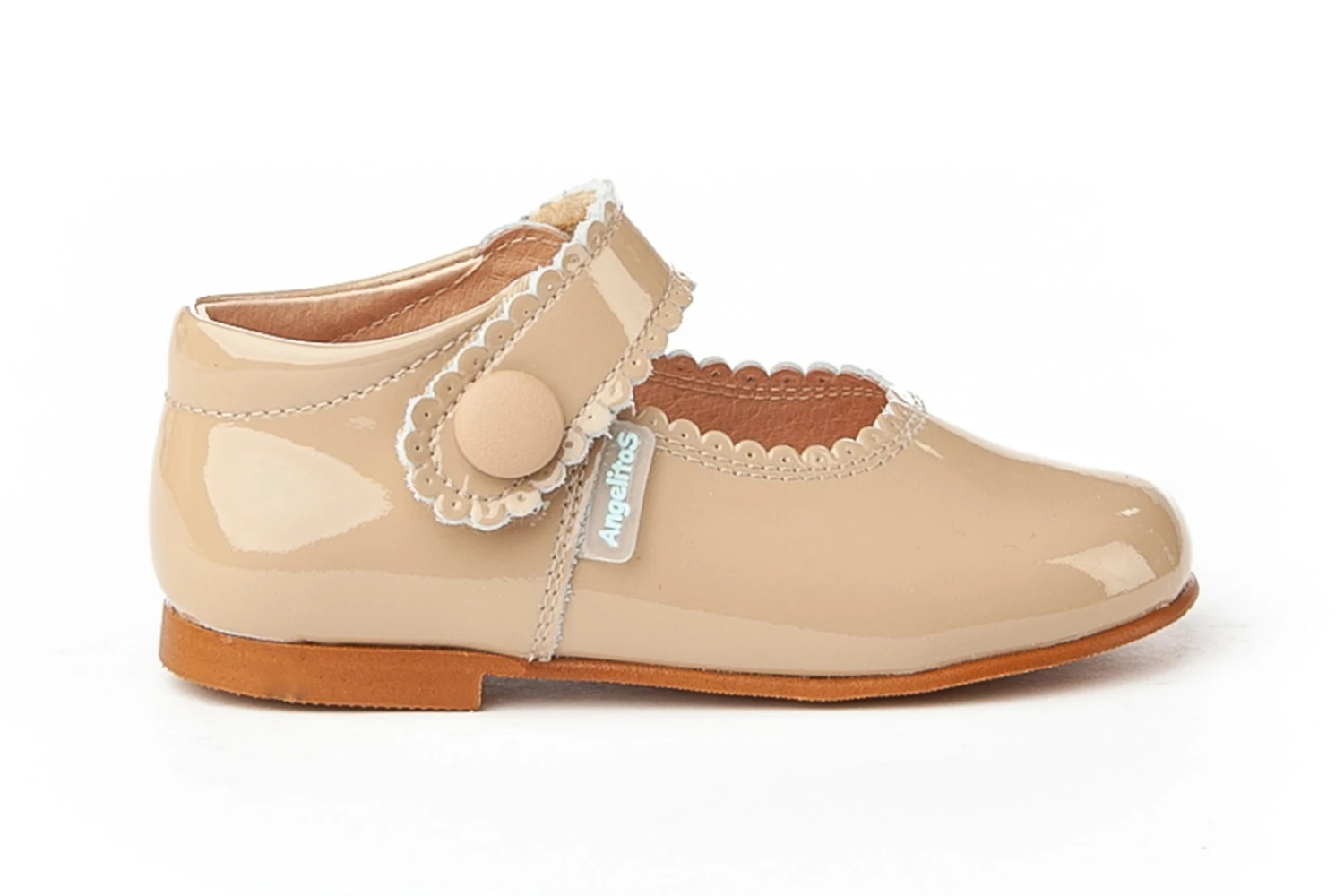 MERCEDITAS CHAROL CON VELCRO CAMEL