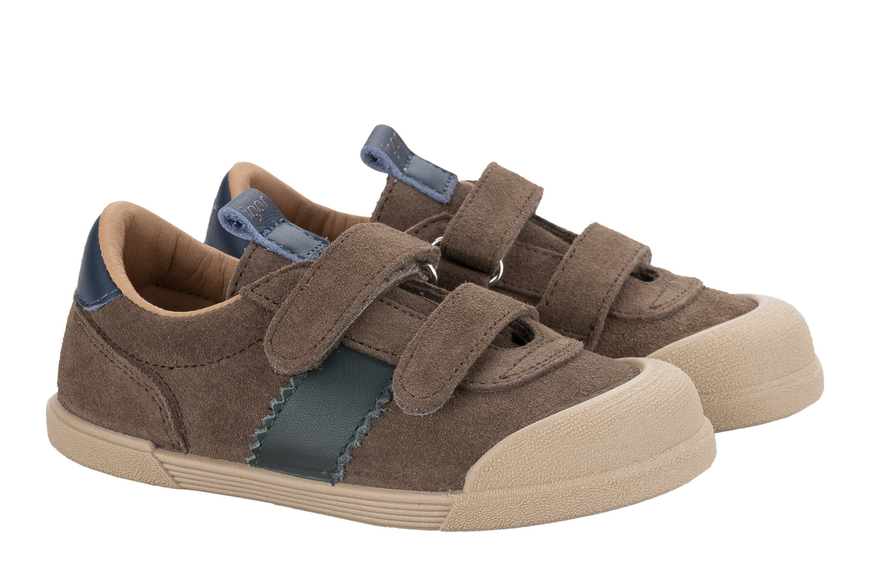 TENIS BICOLOR MARRON