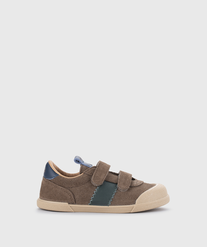 TENIS BICOLOR MARRON