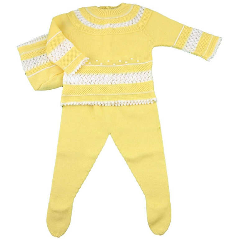 CONJUNTO ALGODÓN GARBANZOS CORA AMARILLO