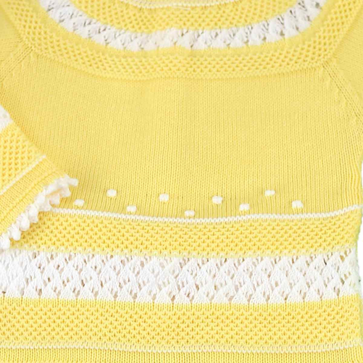 CONJUNTO ALGODÓN GARBANZOS CORA AMARILLO