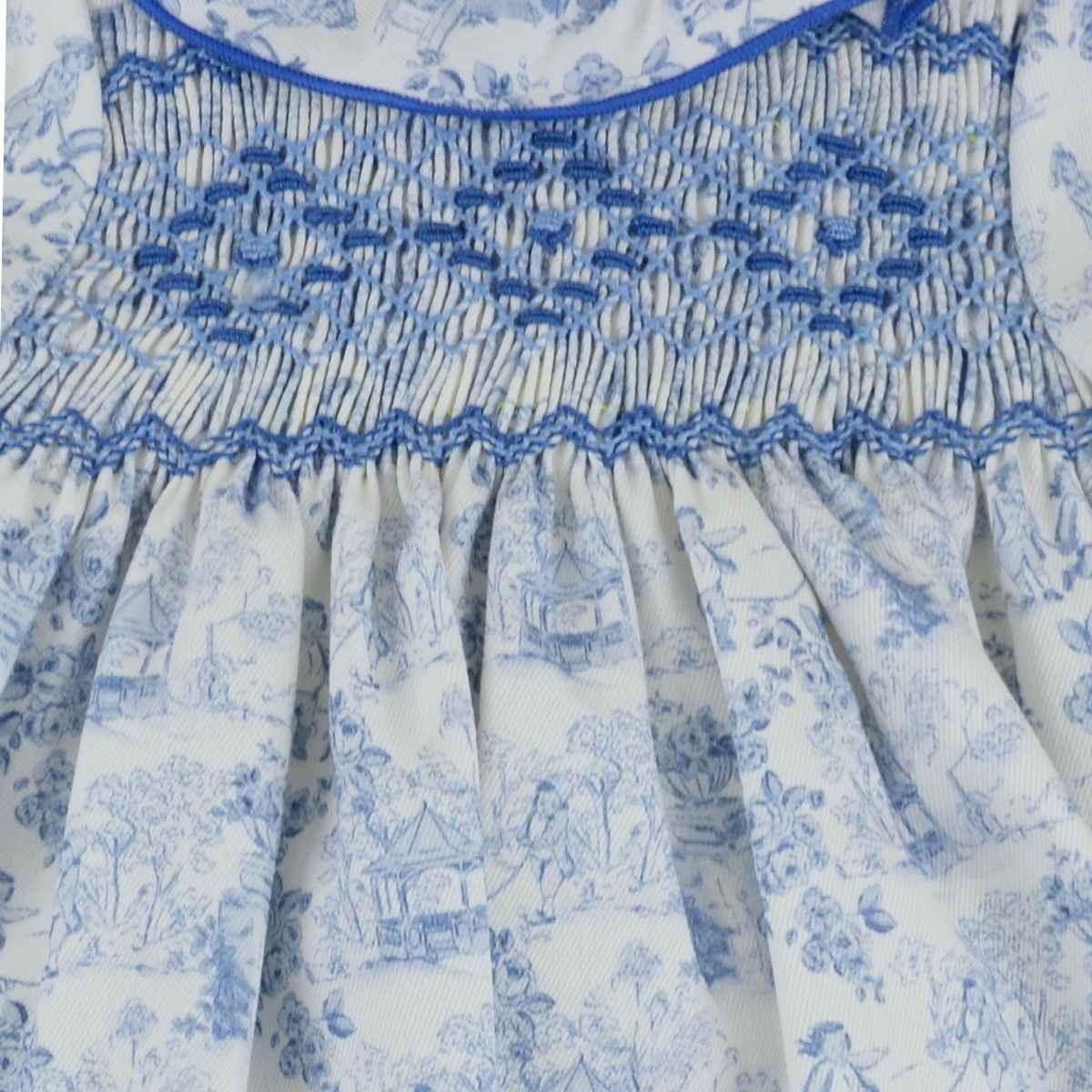JESUSITO AZUL NIDO DE ABEJA PORCELANA AZUL