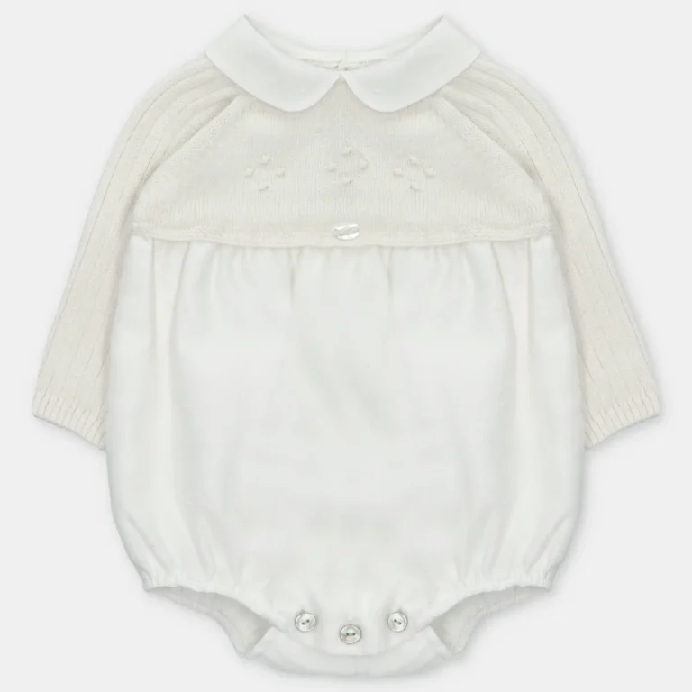 PELELE PUNTO Y TELA NIÑO AMIEVA BLANCO ROTO