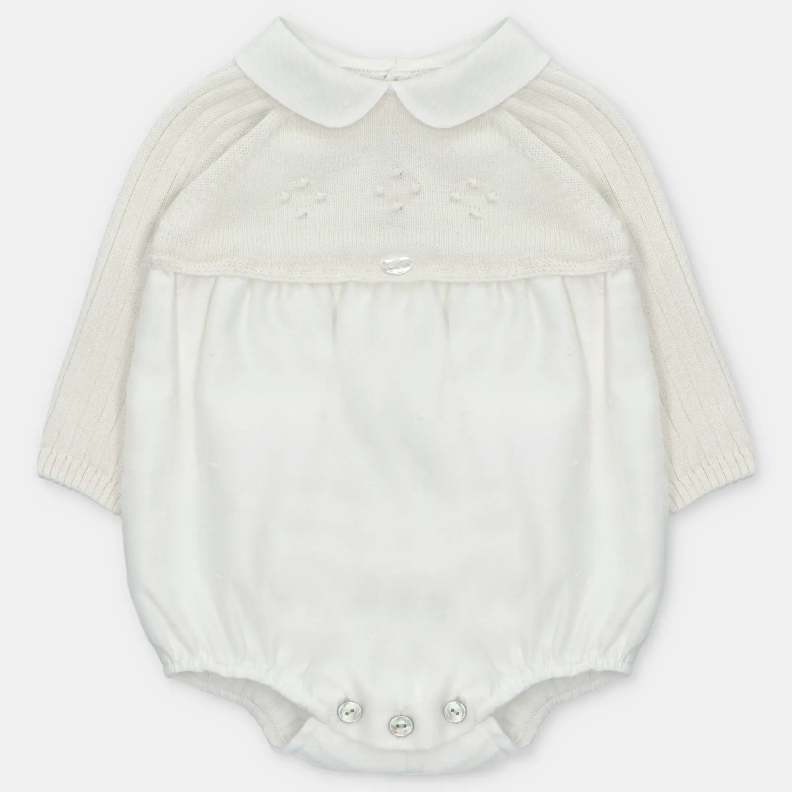PELELE PUNTO Y TELA NIÑO AMIEVA BLANCO ROTO