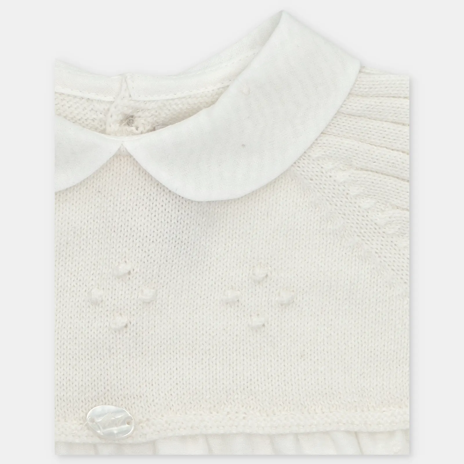 PELELE PUNTO Y TELA NIÑO AMIEVA BLANCO ROTO