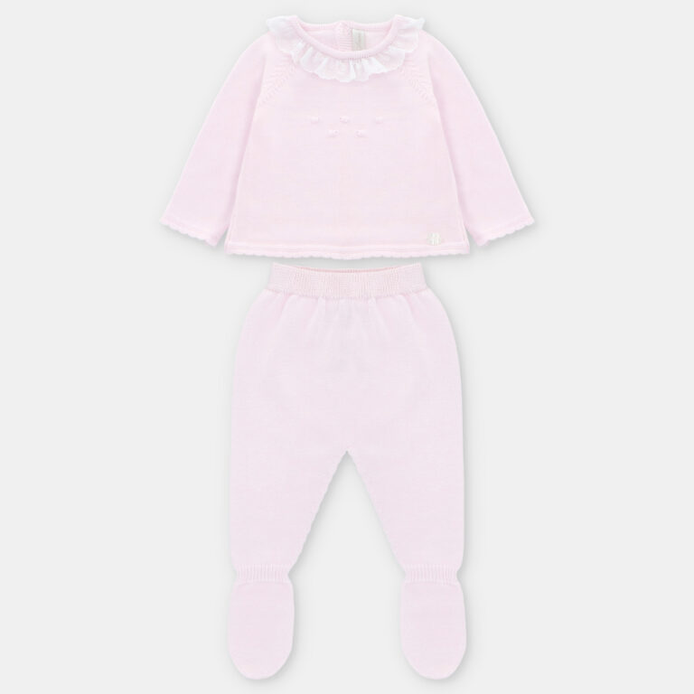 CONJUNTO PRIMERA PUESTA PUNTO NIÑA MONTREAL ROSA BEBÉ