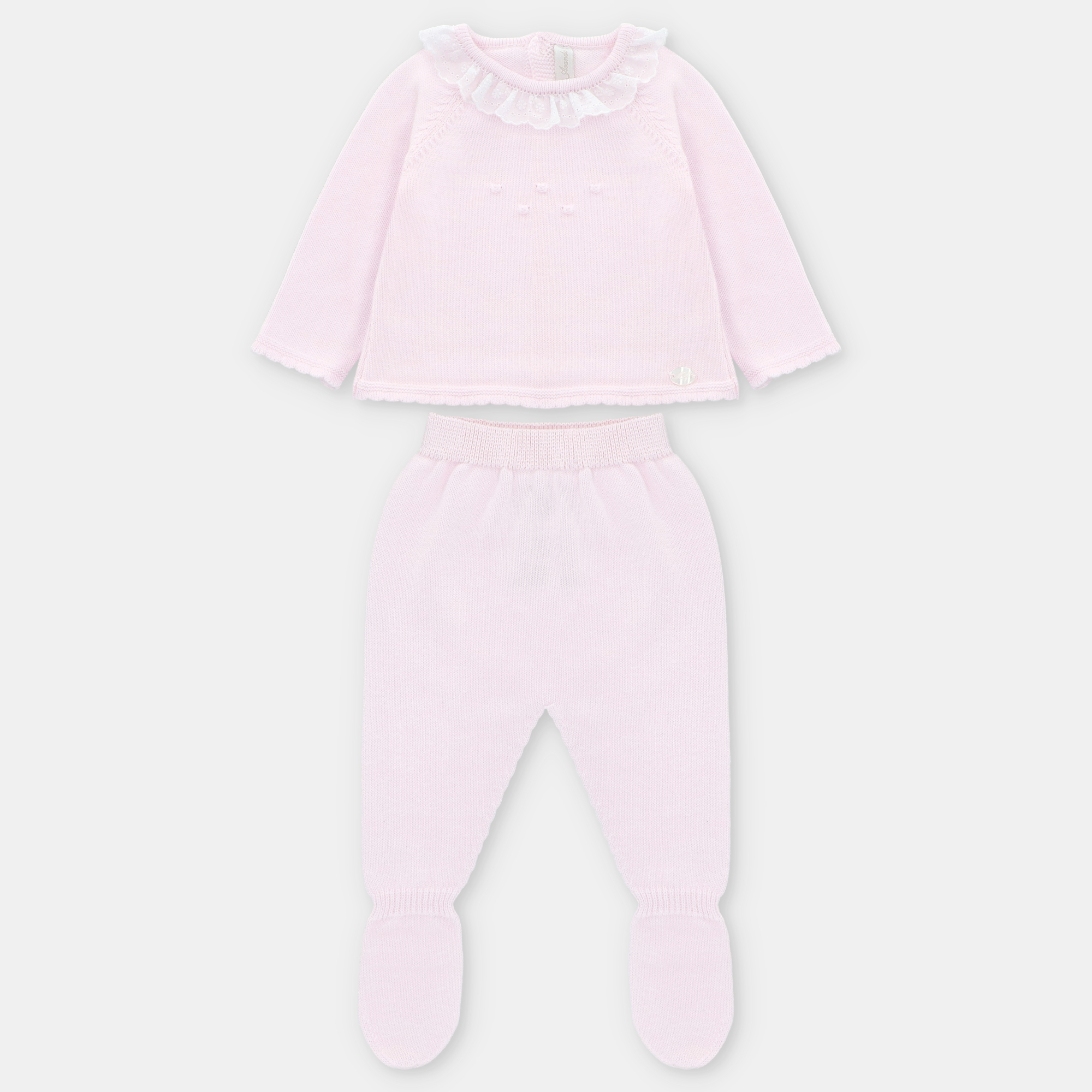 CONJUNTO PRIMERA PUESTA PUNTO NIÑA MONTREAL ROSA BEBÉ