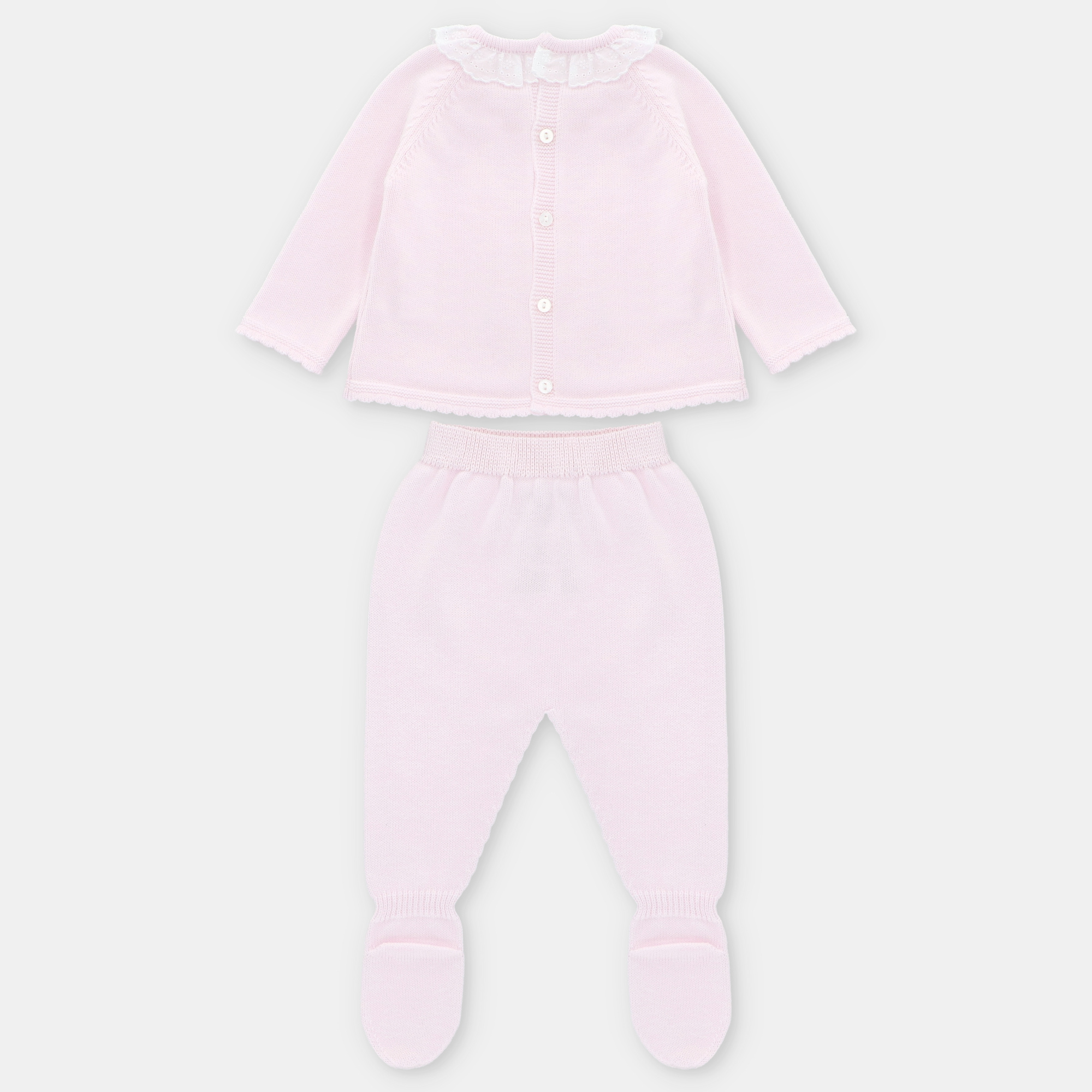 CONJUNTO PRIMERA PUESTA PUNTO NIÑA MONTREAL ROSA BEBÉ