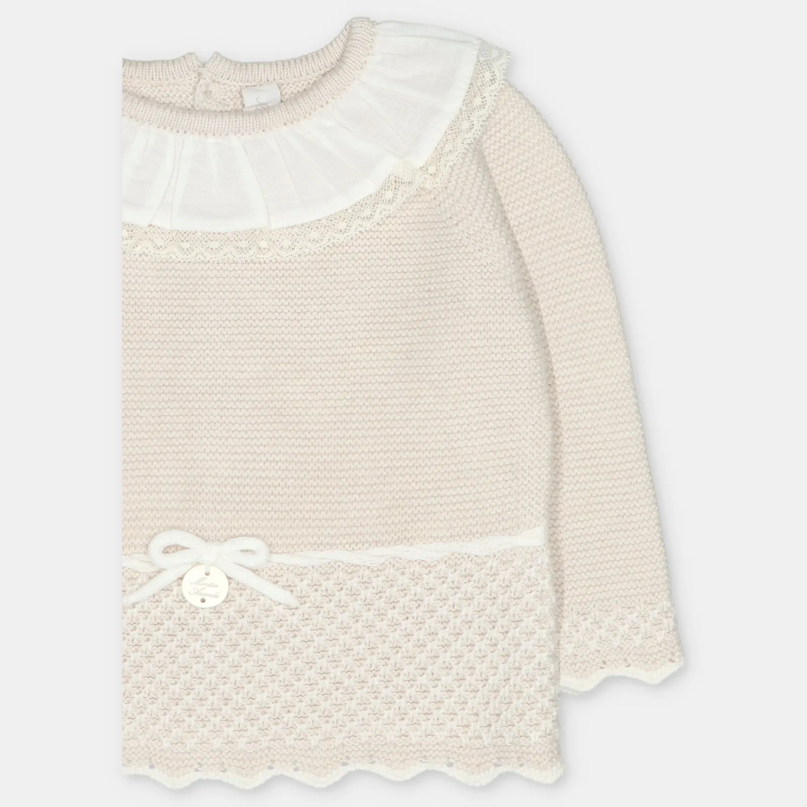 CONJUNTO PRIMERA PUESTA CON CAPOTA PUNTO NIÑA ALLER BEIGE