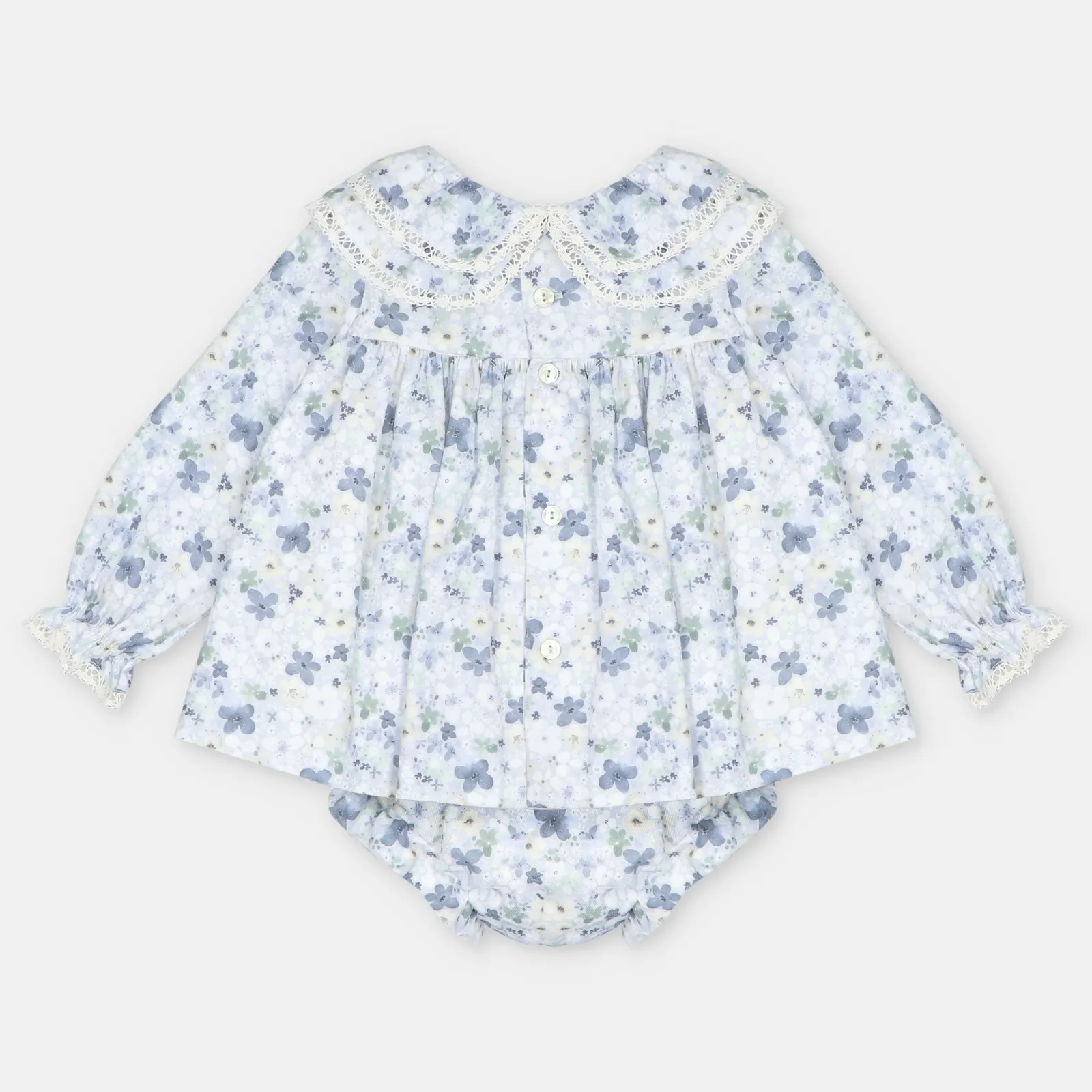 VESTIDO CON BRAGUITA TELA NIÑA CARAVIA AZUL