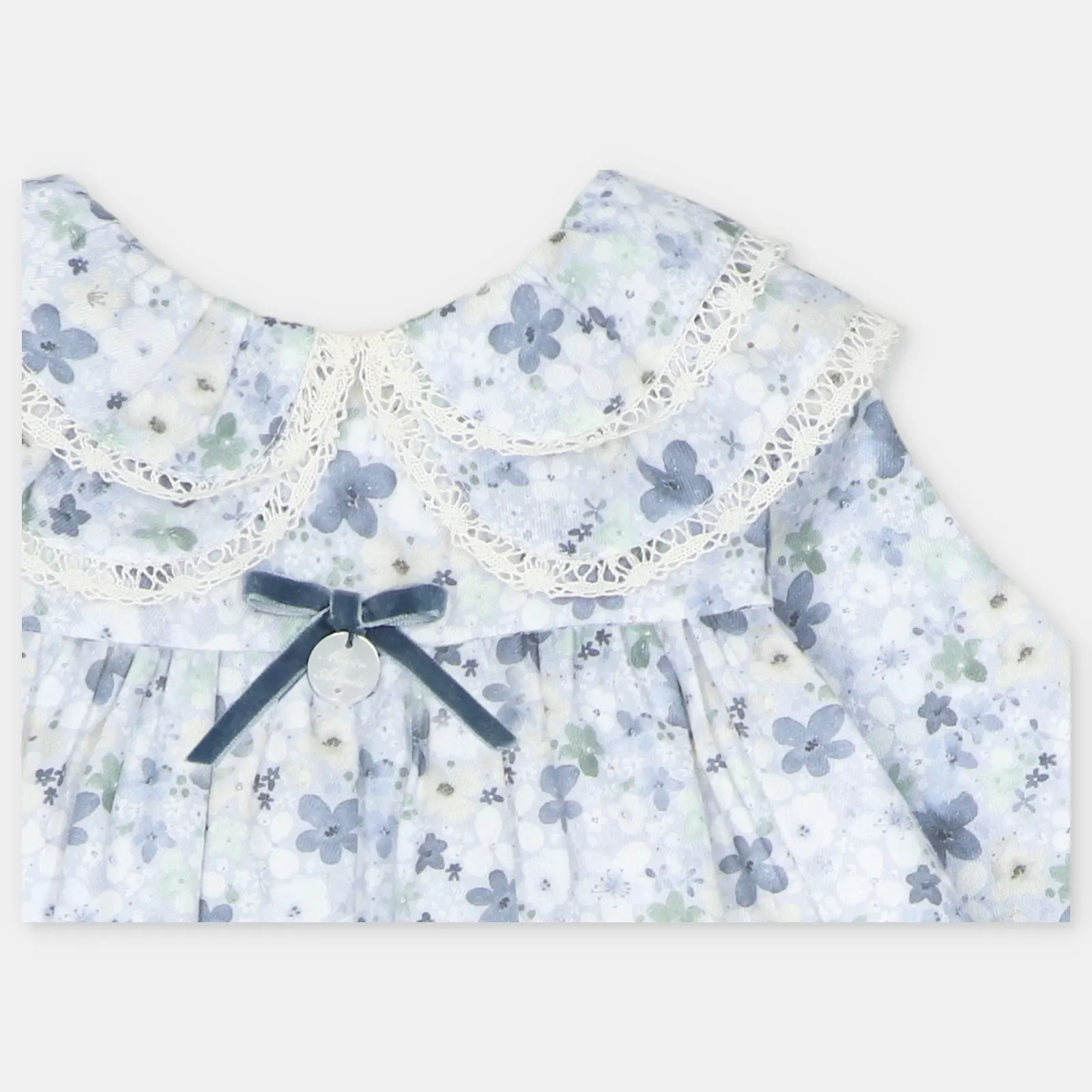 VESTIDO CON BRAGUITA TELA NIÑA CARAVIA AZUL