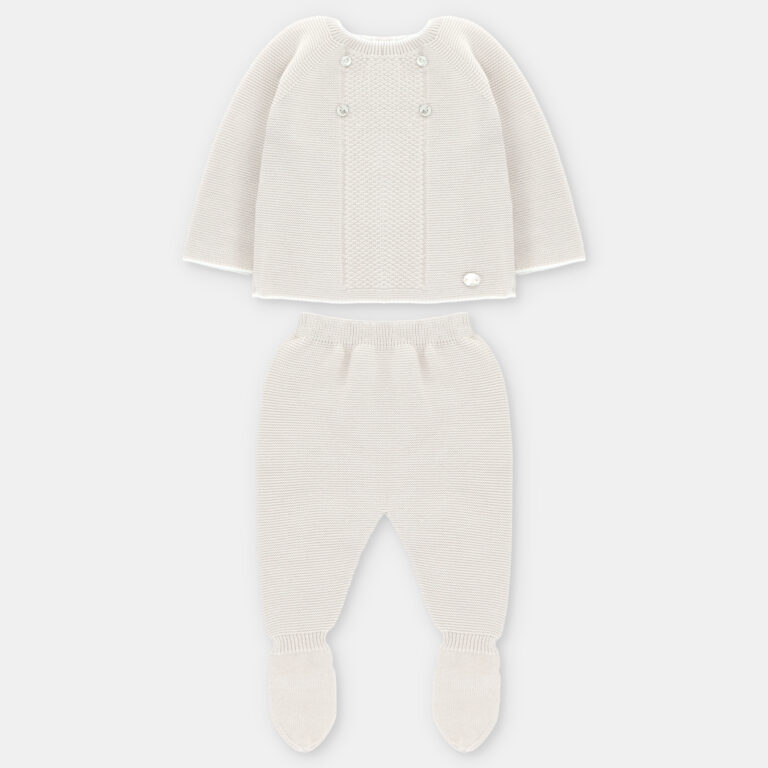 CONJUNTO PRIMERA PUESTA PUNTO UNISEX QUEBEC BLANCO ROTO