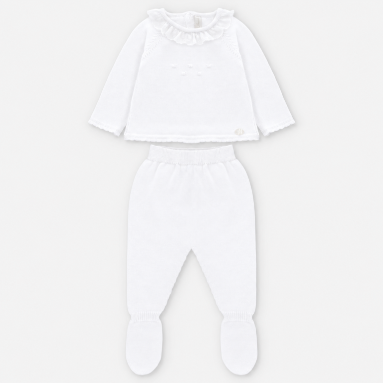 CONJUNTO PRIMERA PUESTA PUNTO NIÑA MONTREAL BLANCO