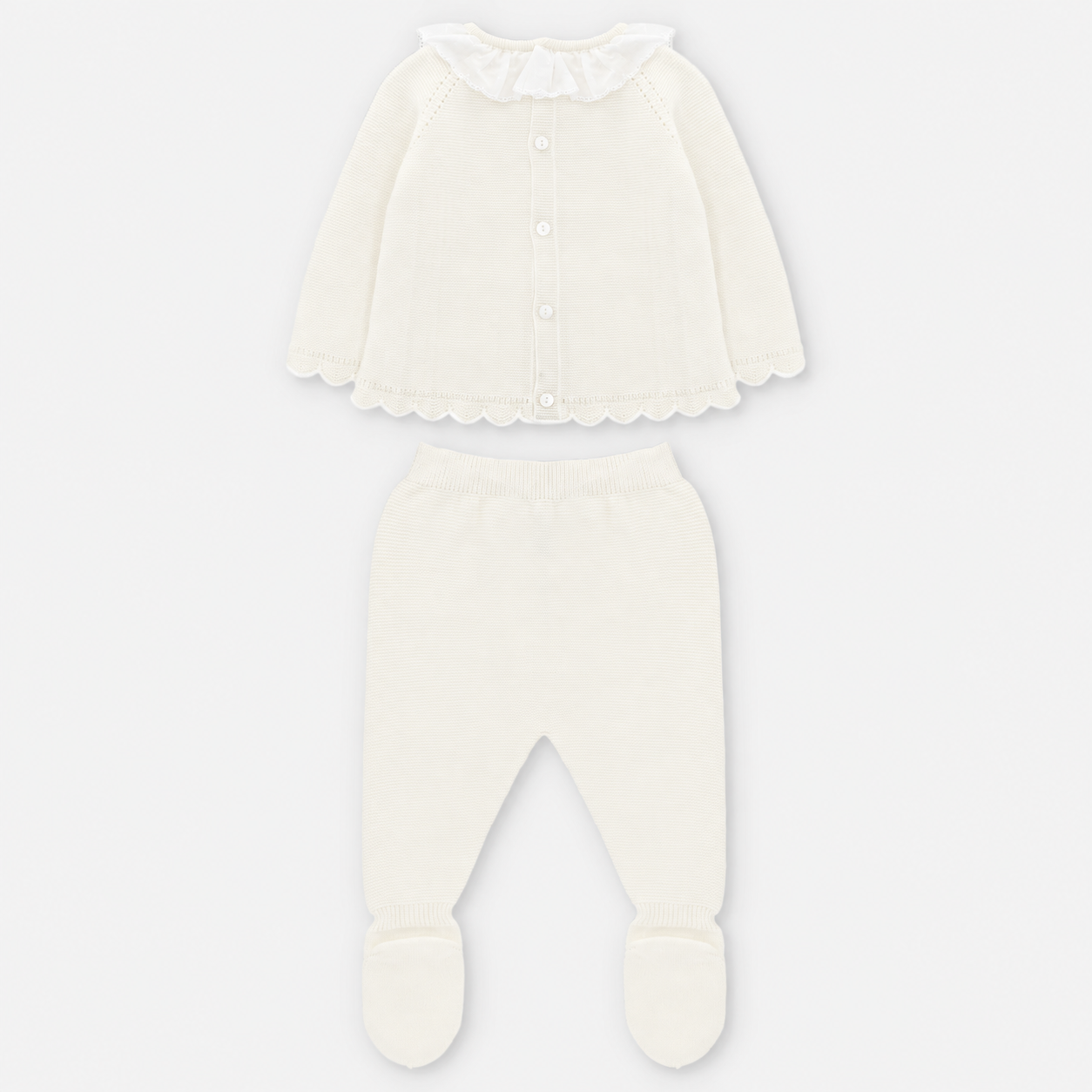 CONJUNTO PRIMERA PUESTA PUNTO NIÑA WINNIPEG BLANCO ROTO
