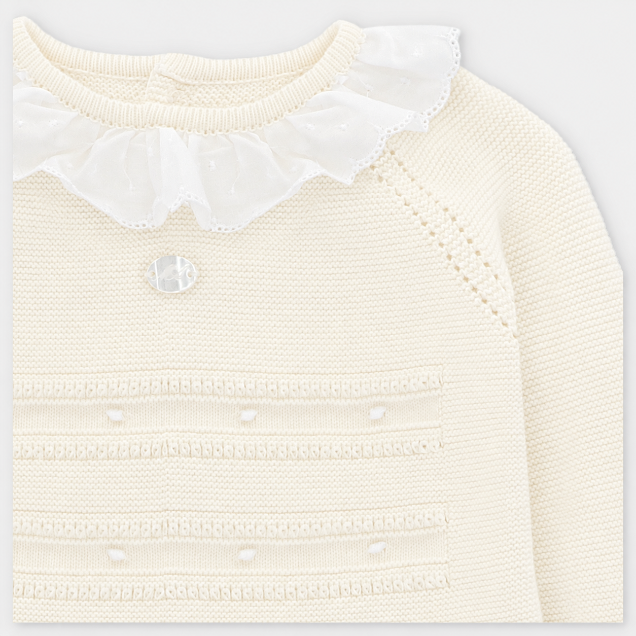 CONJUNTO PRIMERA PUESTA PUNTO NIÑA WINNIPEG BLANCO ROTO