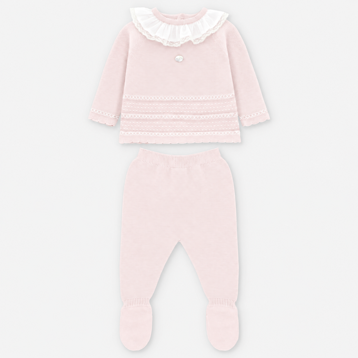 CONJUNTO PRIMERA PUESTA PUNTO NIÑA EDMONTON ROSA BEBÉ