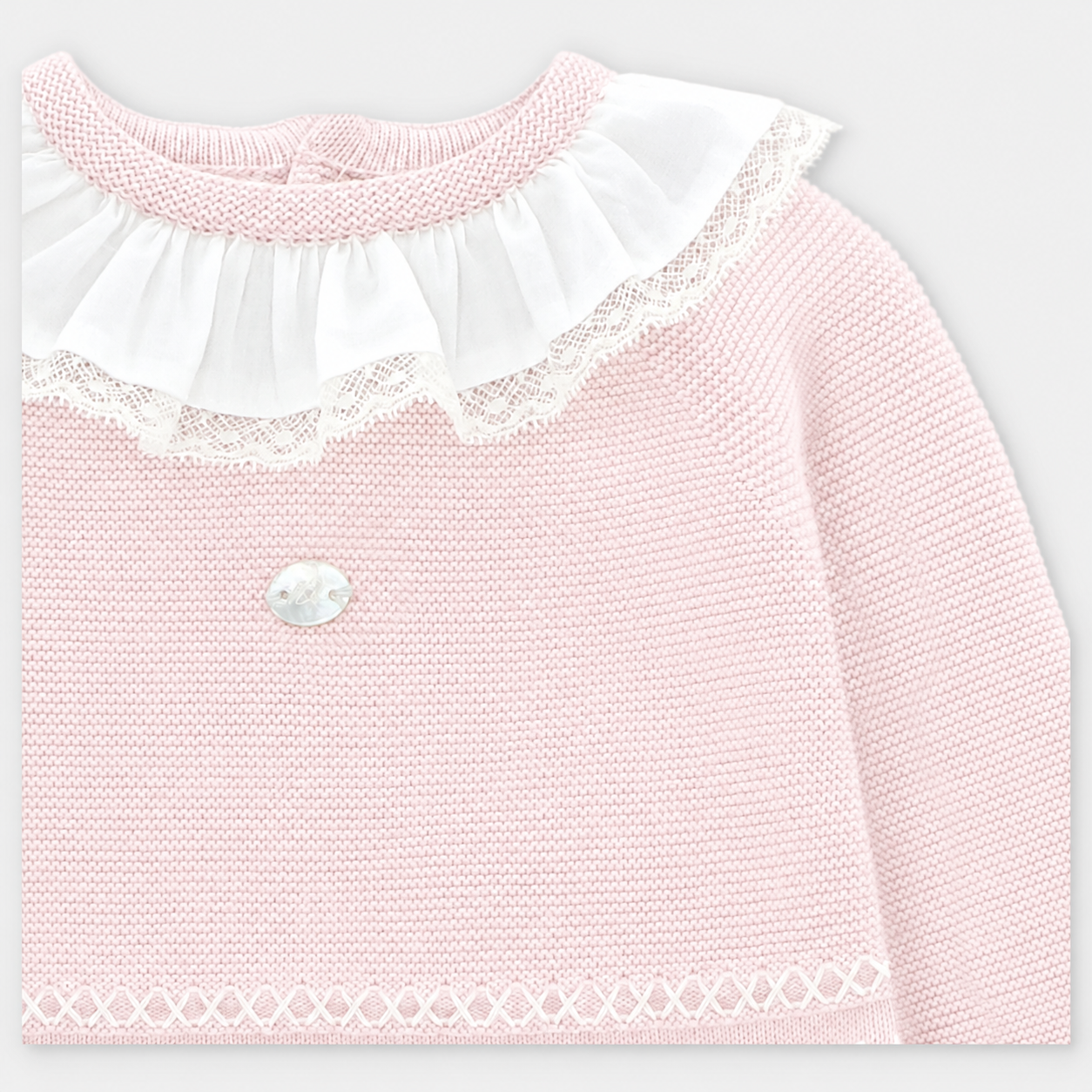 CONJUNTO PRIMERA PUESTA PUNTO NIÑA EDMONTON ROSA BEBÉ