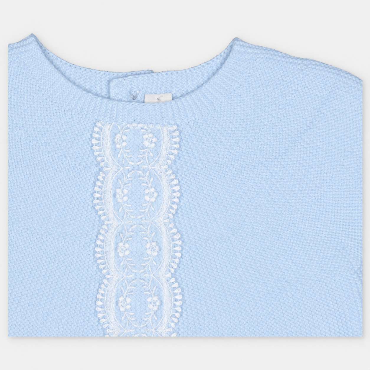 CONJUNTO PRIMERA PUESTA CON CAPOTA PUNTO UNISEX AMIEVA CELESTE BEBÉ