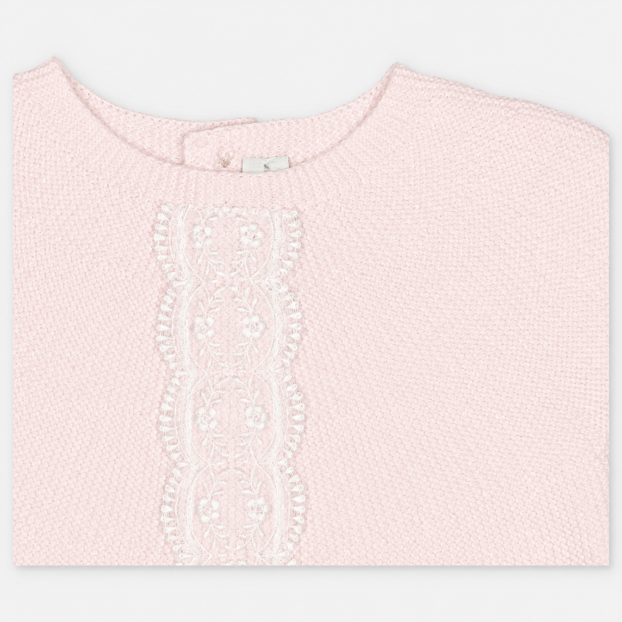 CONJUNTO PRIMERA PUESTA CON CAPOTA PUNTO UNISEX AMIEVA ROSA BEBÉ