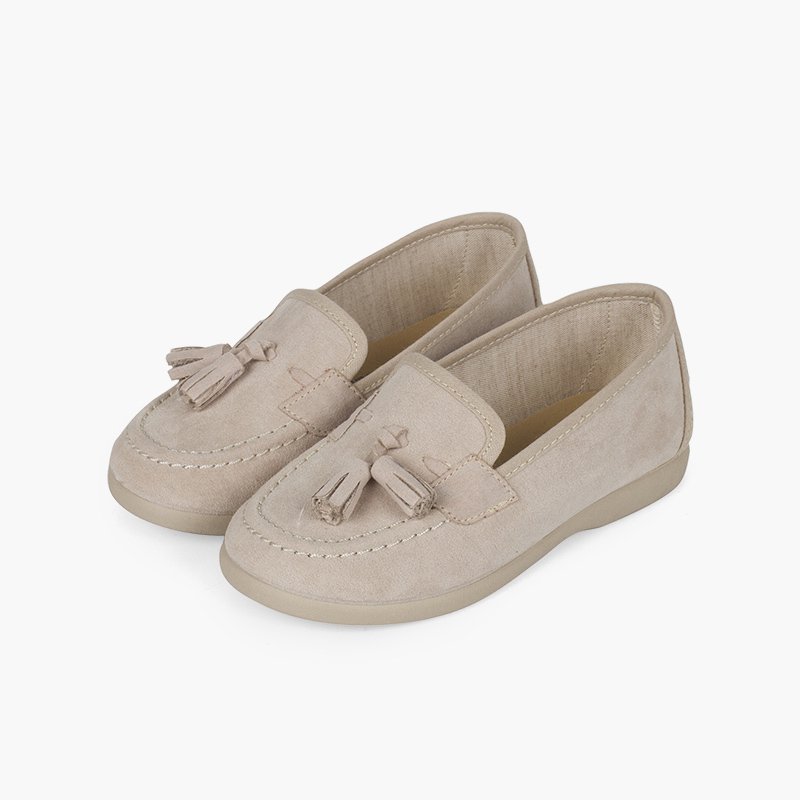 MOCASÍN BORLAS SERRATEX BEIGE