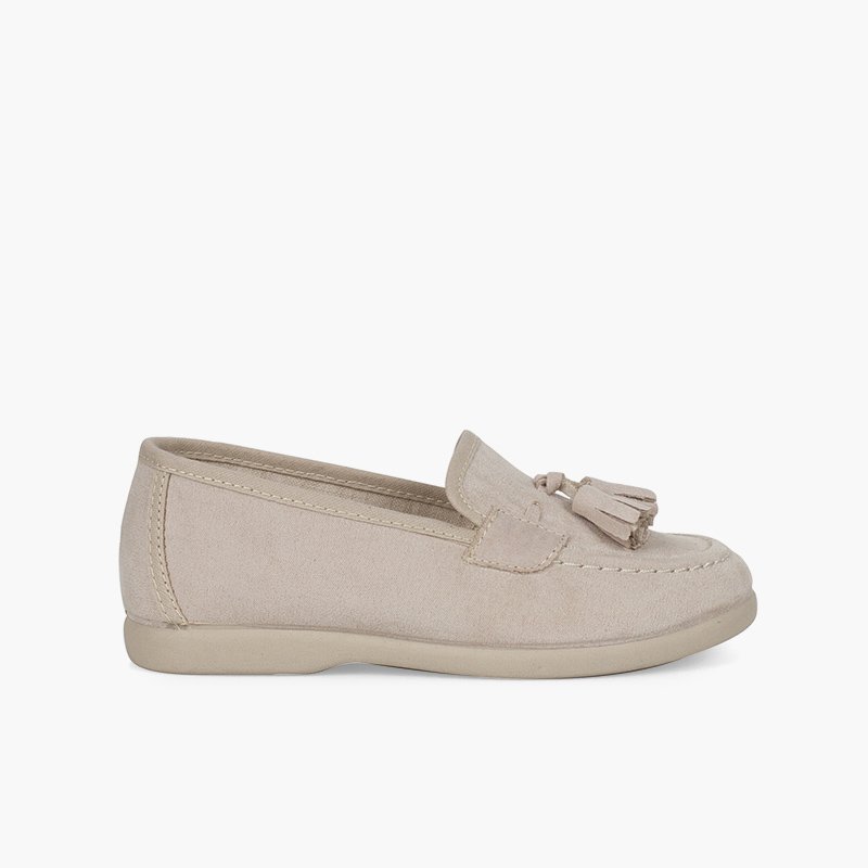 MOCASÍN BORLAS SERRATEX BEIGE