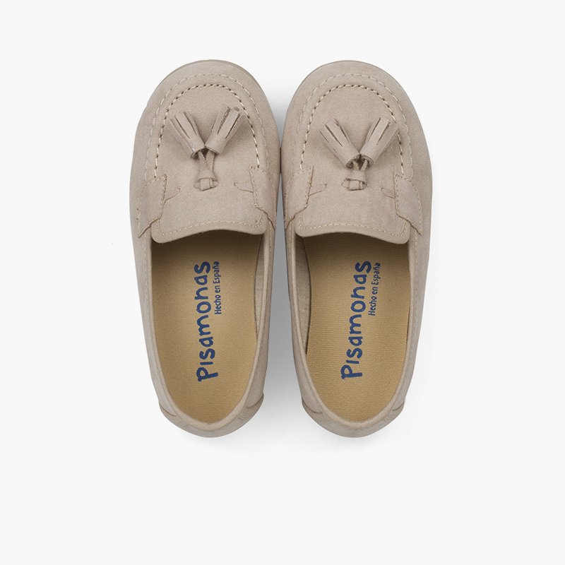 MOCASÍN BORLAS SERRATEX BEIGE