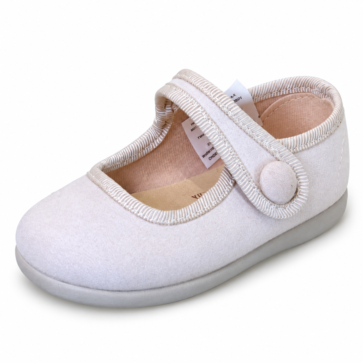 MERCEDITA SERRATEX VELCRO BOTON BEIGE