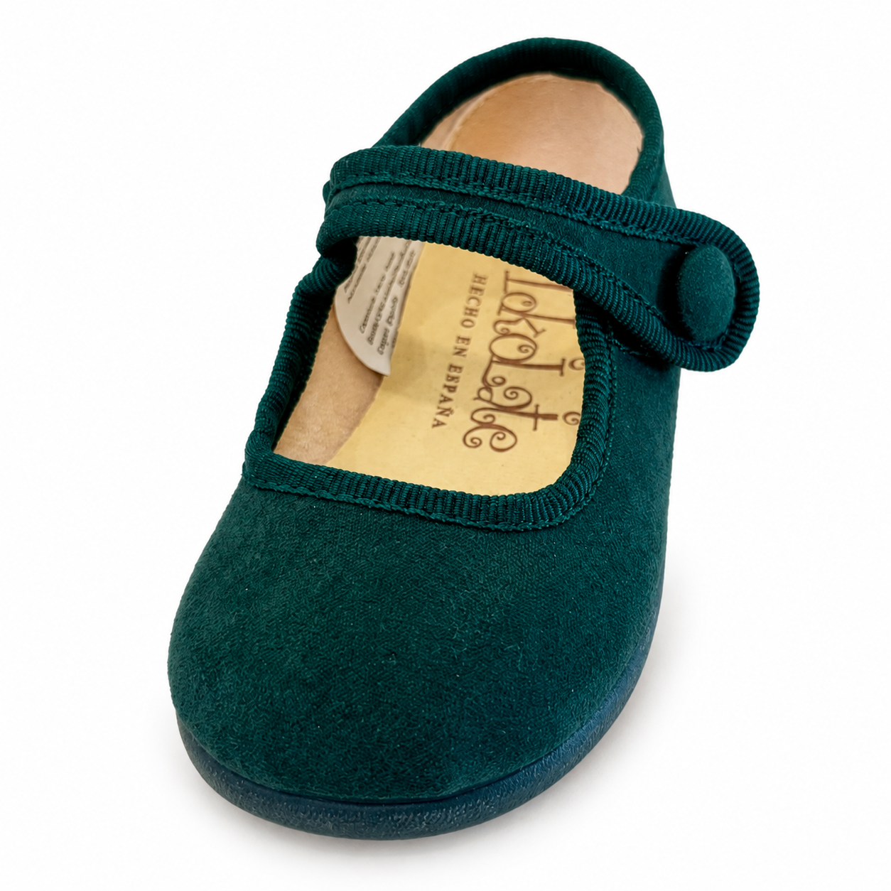 BALETA CON BOTON SERRATEX VERDE BOTELLA
