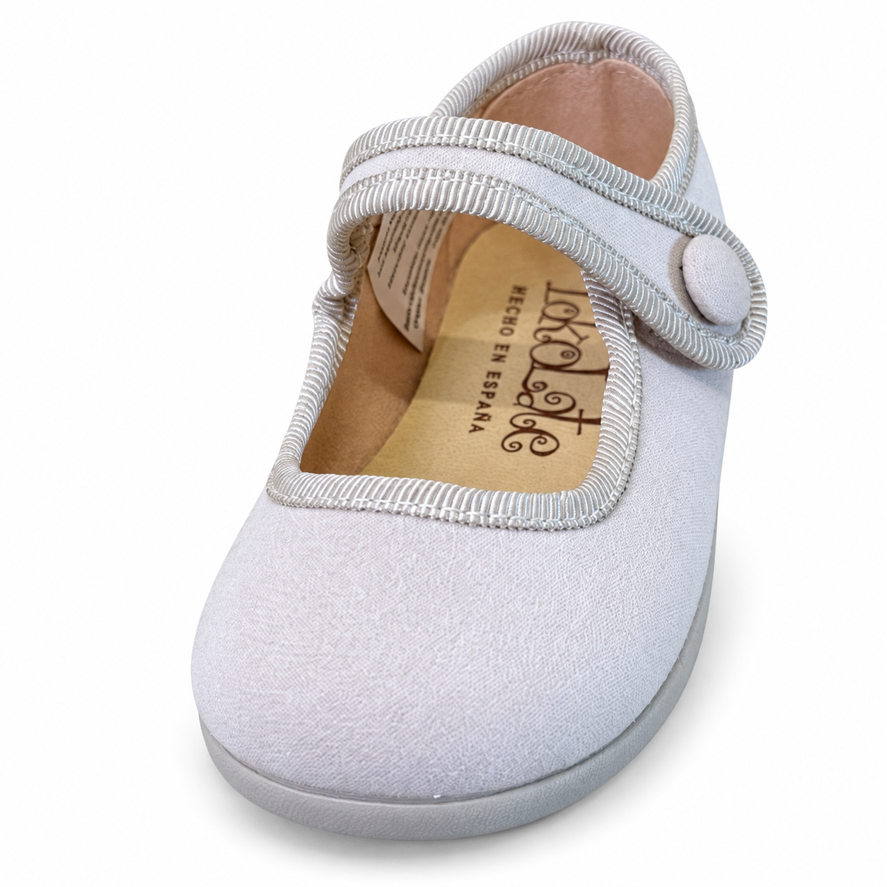 MERCEDITA SERRATEX VELCRO BOTON BEIGE